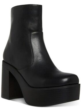 Chunky vegan leather boot